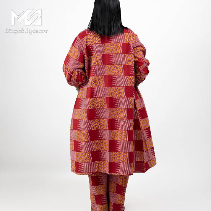 Ankara Smokey Jumpsuit & Kimono - Image 4