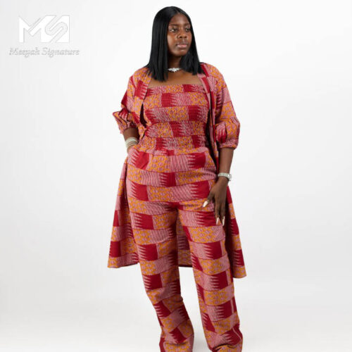Ankara Smokey Jumpsuit & Kimono